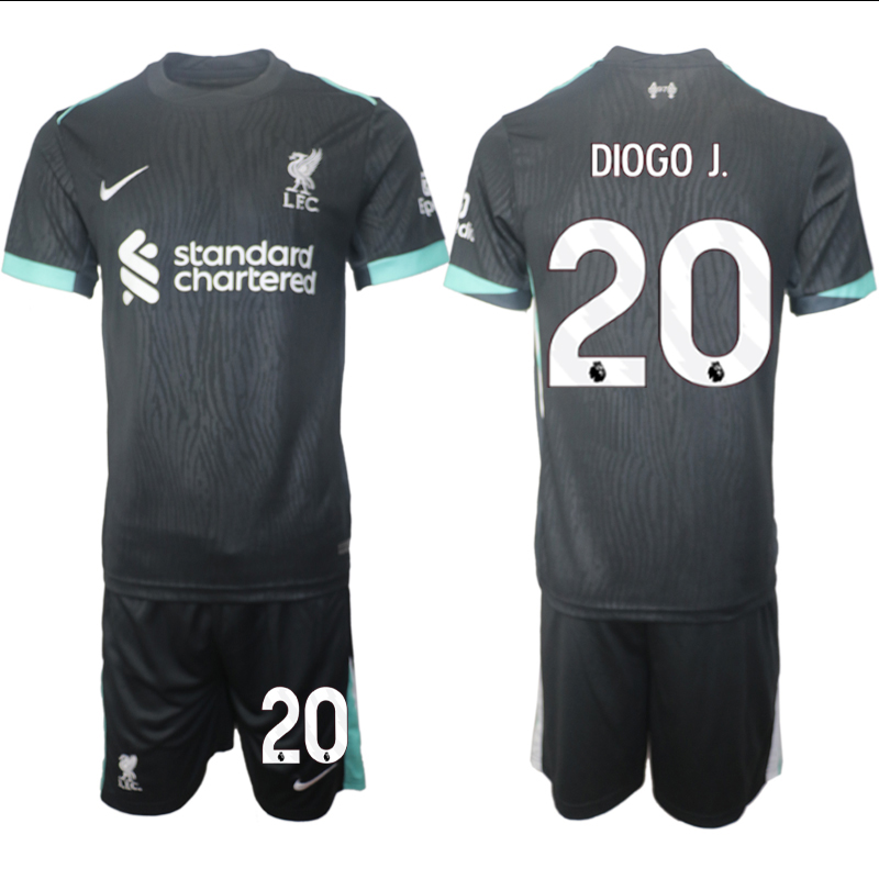 Men 2024-2025 Club Liverpool away Black #20 Soccer Jersey